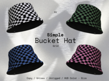 XV - Bucket Hat - Simple / Grid 