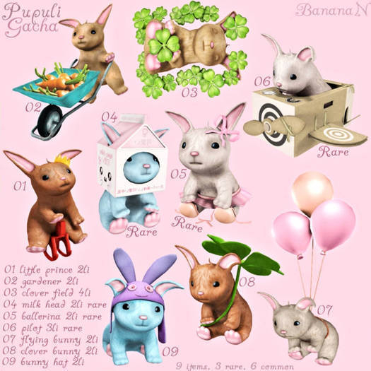 Pupuli Gacha - FULL SET