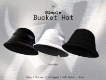 XV - Bucket Hat - Simple / Leather