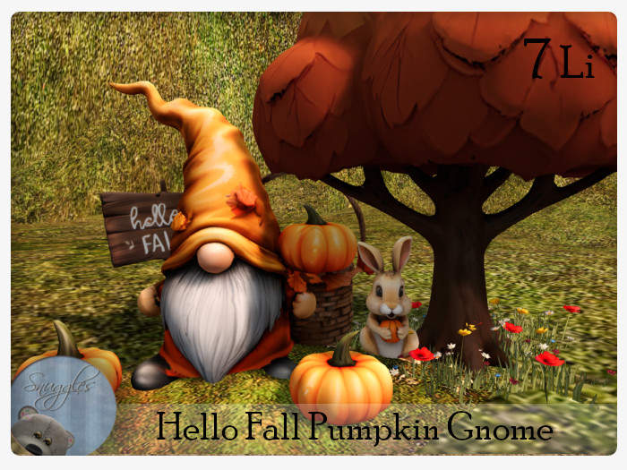 Hello Fall Pumpkin Gnome By Snuggles
