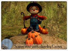 Scarecrow with cheeky Crows By Snuggles