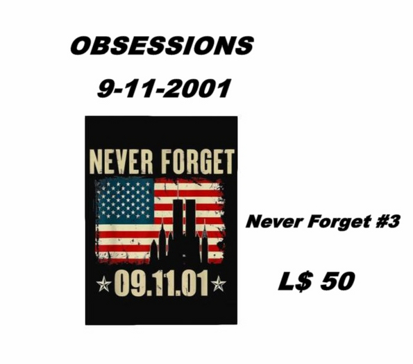 9-11 -2001  Don't Forget Poster #3