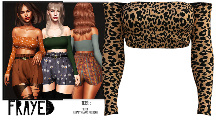Frayed - Terri Top - Leopard