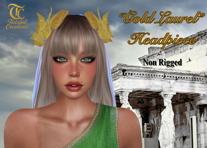 TC- Gold Laurel Headpiece