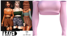 Frayed - Terri Top - Pink
