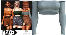 Frayed - Terri Top - Silver