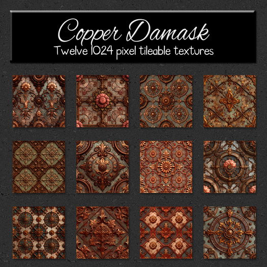*Wallflowers* Copper Damask