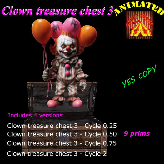 Clown treasure chest 3 