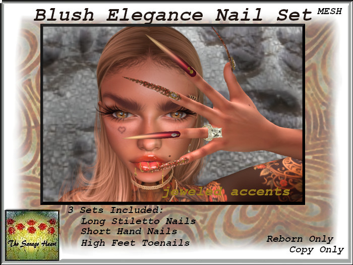 TSH Blush Elegance Nail Set Reborn