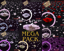 MEGA PACK ~FT~ Roses & diamonds glitter 2X1.7