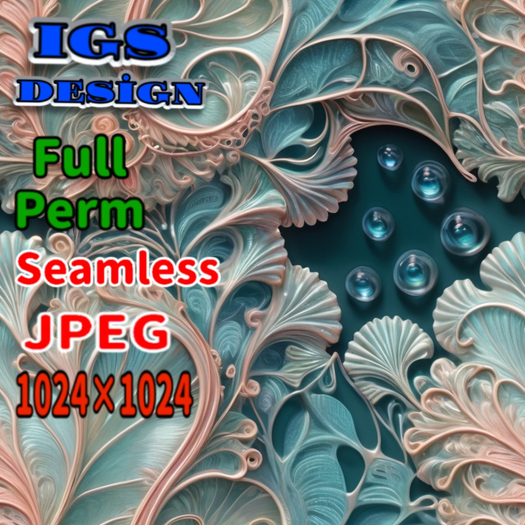 Full Perm Seamless Texture - Sea Fantasy Texture 