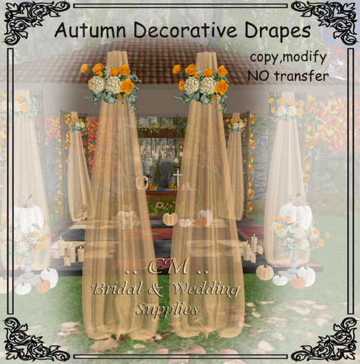 CM..Autumn Decorative Drapes*