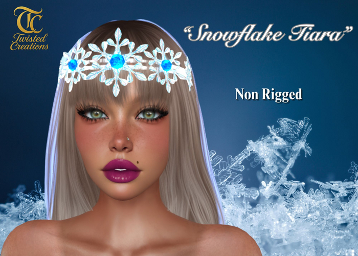 TC - Snowflakes Crystal Blue Tiara