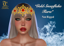 TC - Golden Snowflakes Ruby Tiara
