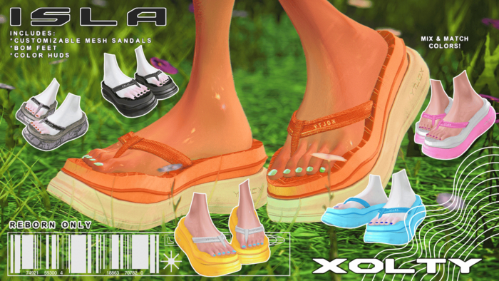 XOLTY - ISLA Sandals - Reborn