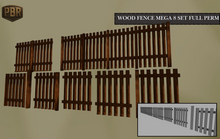 Wood Fence Mega 8 Set Full Perm