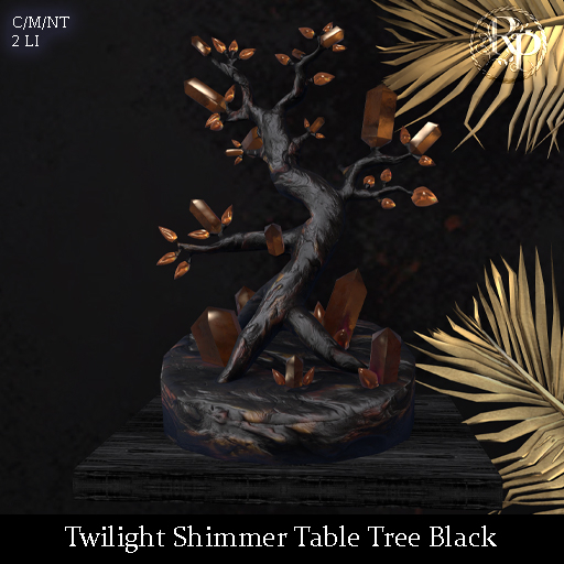 (RP) Twilight Shimmer Table Tree Black