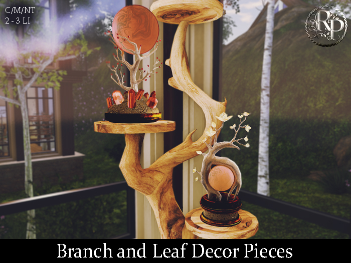(RP) Branch and Leaf Decor Pieces