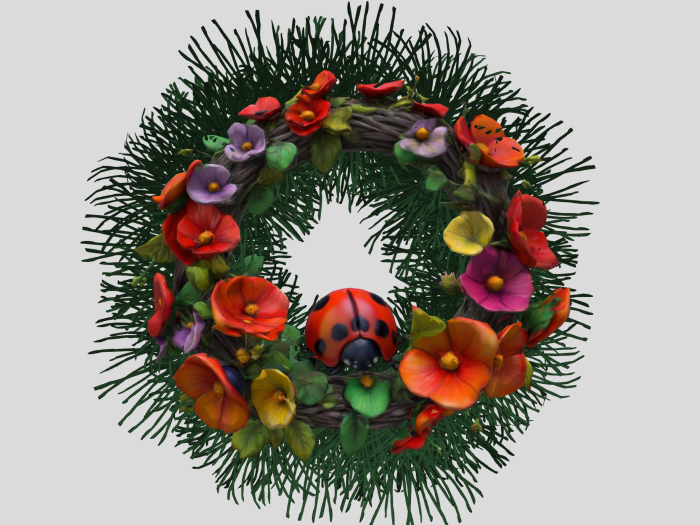 OD: Spring Ladybug Wreath