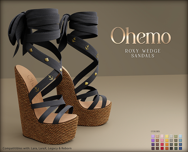 Ohemo - Roxy wedge sandals - FATPACK (Add me)