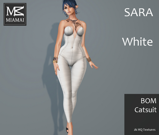 Miamai_Sara Catsuit BOM White