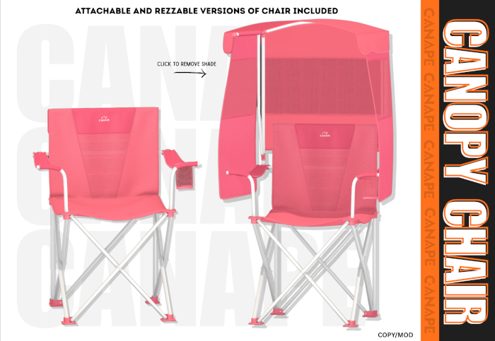 [Canape] Canopy Chair - PINK