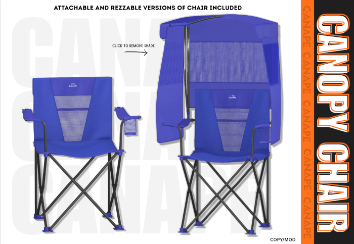 [Canape] Canopy Chair - BLUE