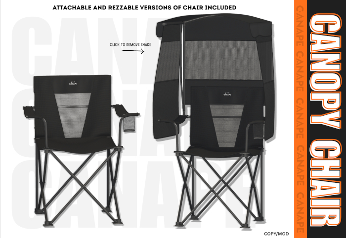 [Canape] Canopy Chair - BLACK