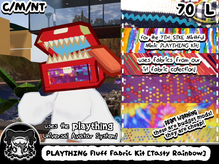 [SKIN_SYN] PLAYTHING Mimic Fabric Kit  [Tasty Rainbow]