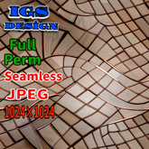 Full Perm Seamless Texture - Parquet With Bronze Lattice 