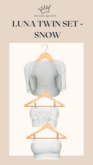 DRAMA QUEEN Luna Twin Set - Snow (ADD)