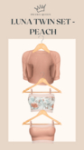 DRAMA QUEEN Luna Twin Set - Peach (ADD)