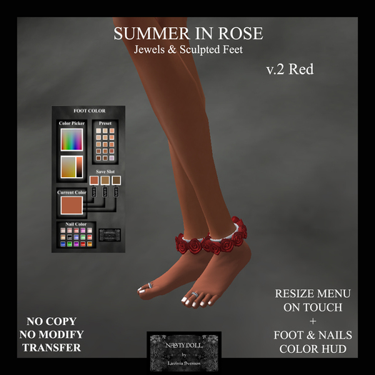 NASTY DOLL - SUMMER IN ROSE v2 Red