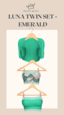 DRAMA QUEEN Luna Twin Set - Emerald (ADD)