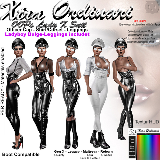 *XO* OOPs undress Lady X Suit