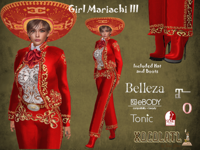 GIRL MARIACHI 3 Red