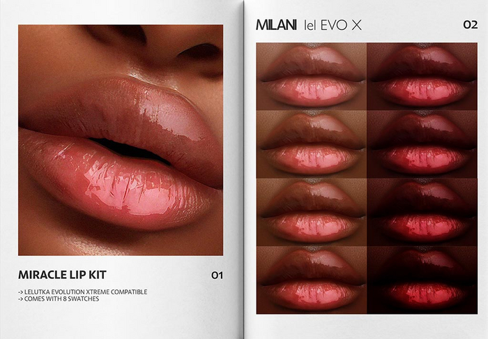 MILANI - "MIRACLE" LIP KIT / DEMO