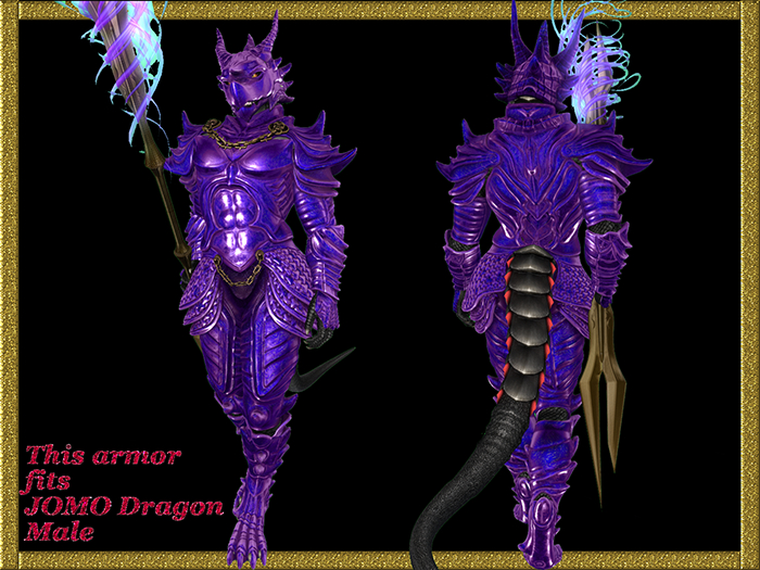 Purple dragon armor  bag