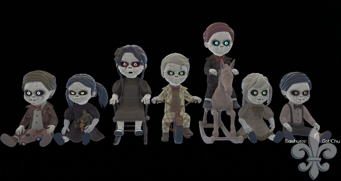 7 Piece - The Forgotten Attic *Dolls* - Set