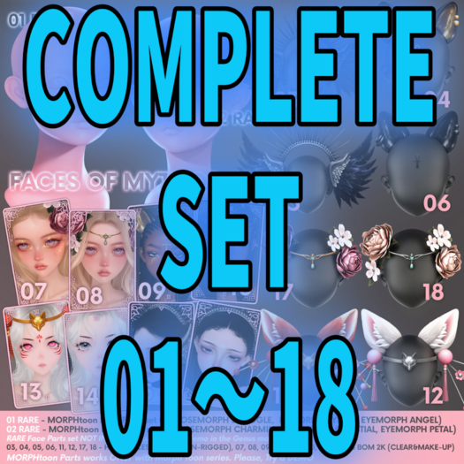 [CompleteSet] GENUS MORPHtoon - FACES OF MYTHOS