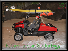 HALLOWEEN LIFEGUARD SKELETON BUGGY