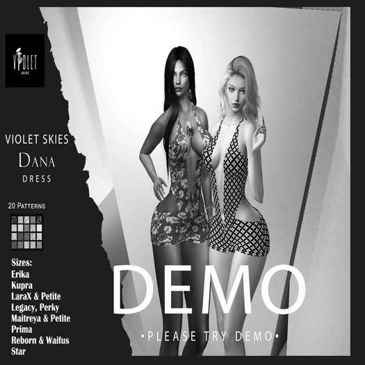 Violet Skies - Dana Dress Demo