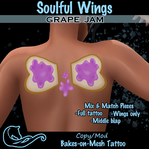 Soulful Wings -BOM Tattoo [GRAPE JAM]