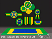 {mimi.yes} Brazil Independence Patriotic Set