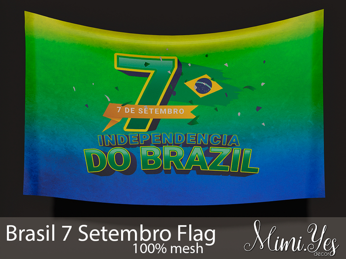 {mimi.yes} Brazil Independence Day Flag