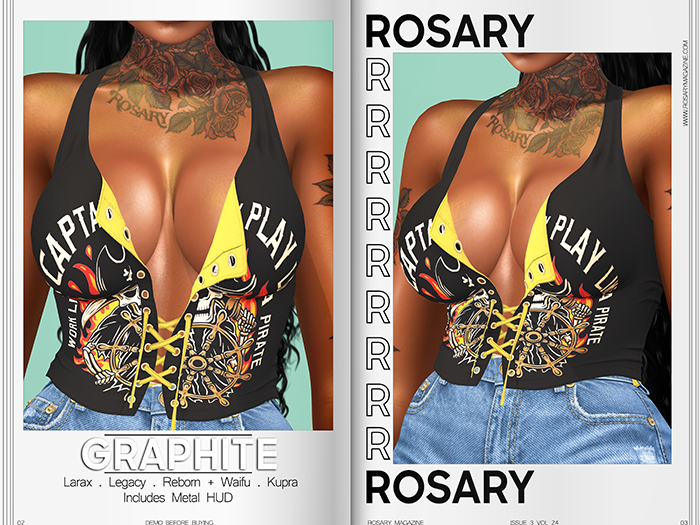 Rosary. Graphite . Top Pirate