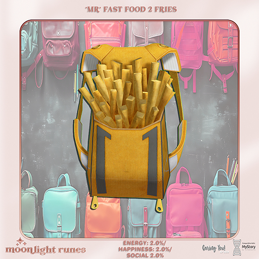 *MR* Fast Food 2 French Fries Backpack