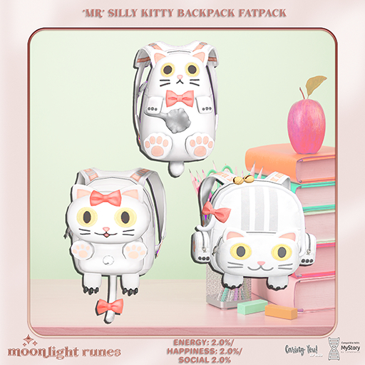 *MR* Silly Kitty Backpack Fatpac