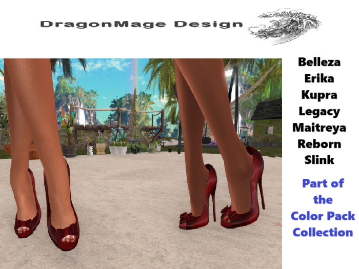 !DMD! Grace Heels Dark Red 