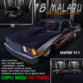 GB7 1978 Malabu Pro Street/Stock